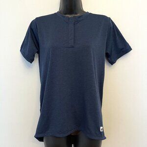 MEC Navy SingleTrack Short Sleeve Cycling Shirt, Size Medium